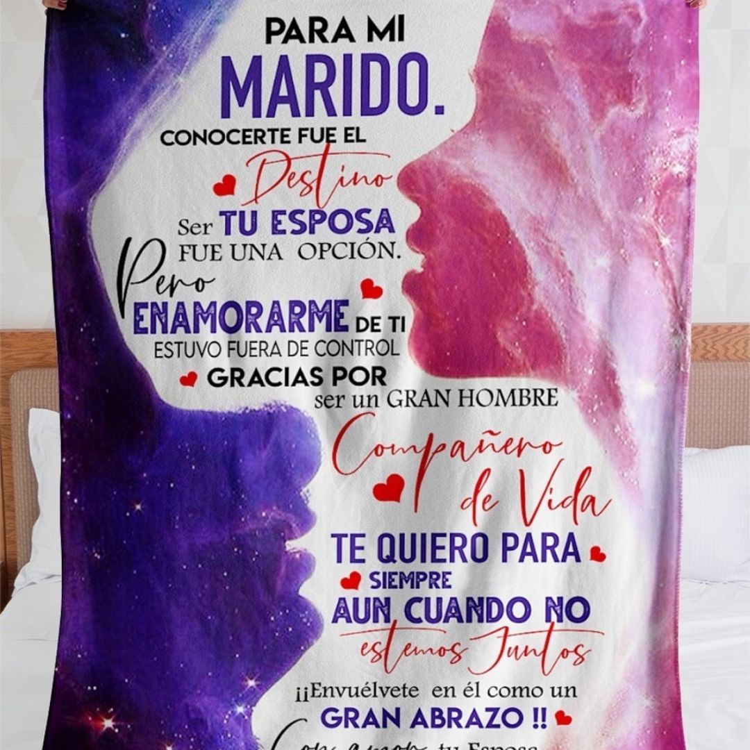 A mi marido-Manta de dos caras