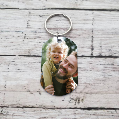 A mi papá-Llavero Personalizado ERES EL REY DE MI CORAZÓN... 1 Foto-Jessemade ES