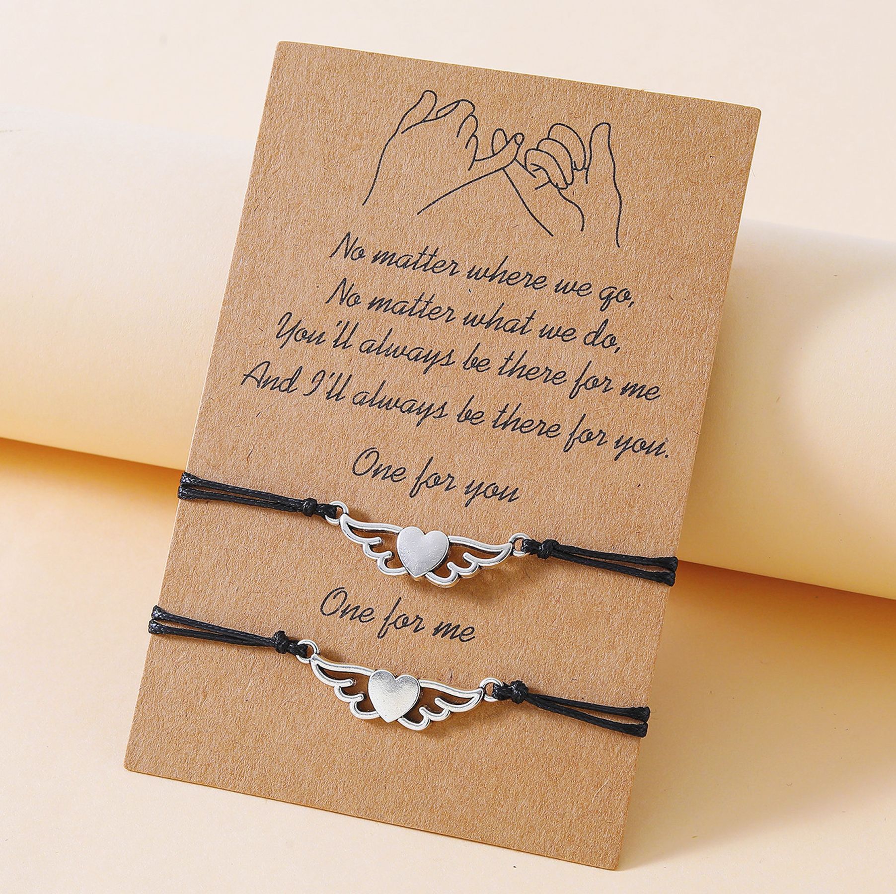 Melix Home Bracciale Donna Con Messaggio | Amica Sorella Grazie | Acciaio Inox Regalo Con Scatola