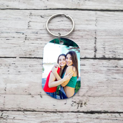 A mi amiga - Llavero con 1 nombre personalizado con foto-Jessemade ES