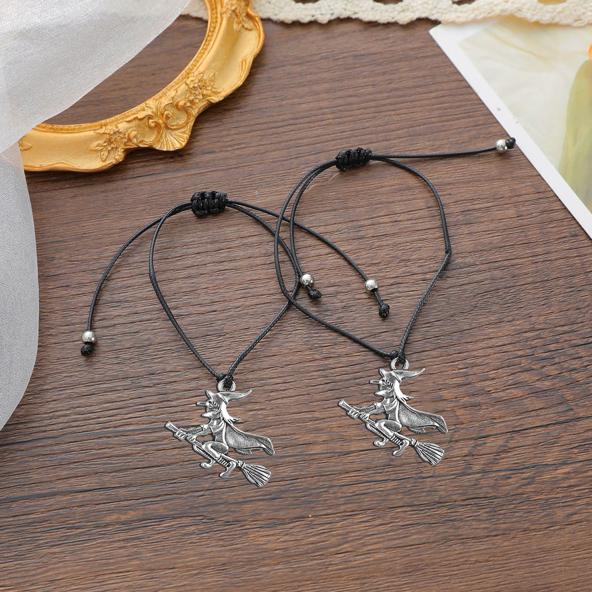 Pulsera de deseos-Unidad de 2 pulseras de bruja🧹 ¡Feliz Halloween!-Jessemade ES