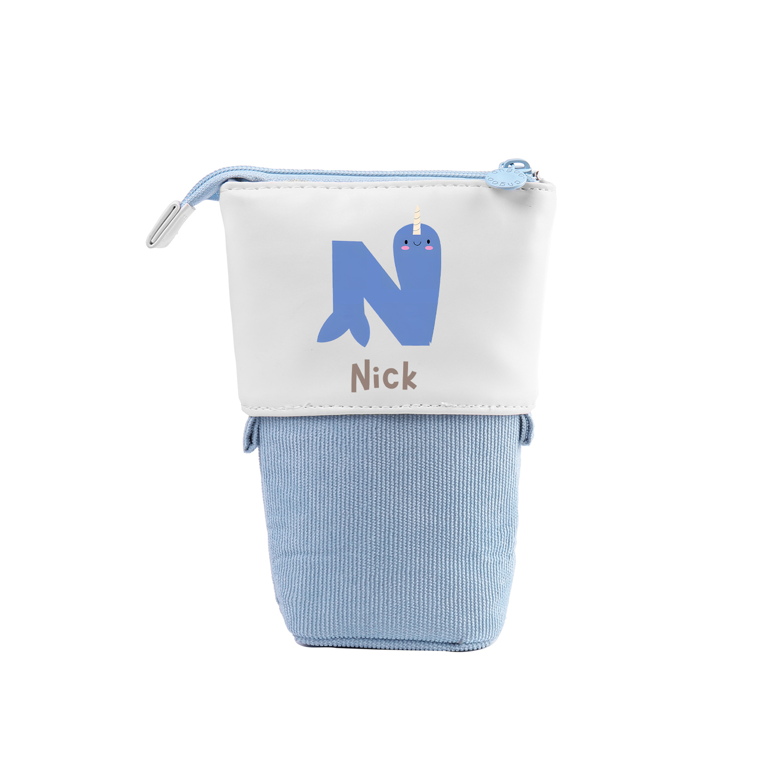 Estuche personalizado con nombre y letra para niños