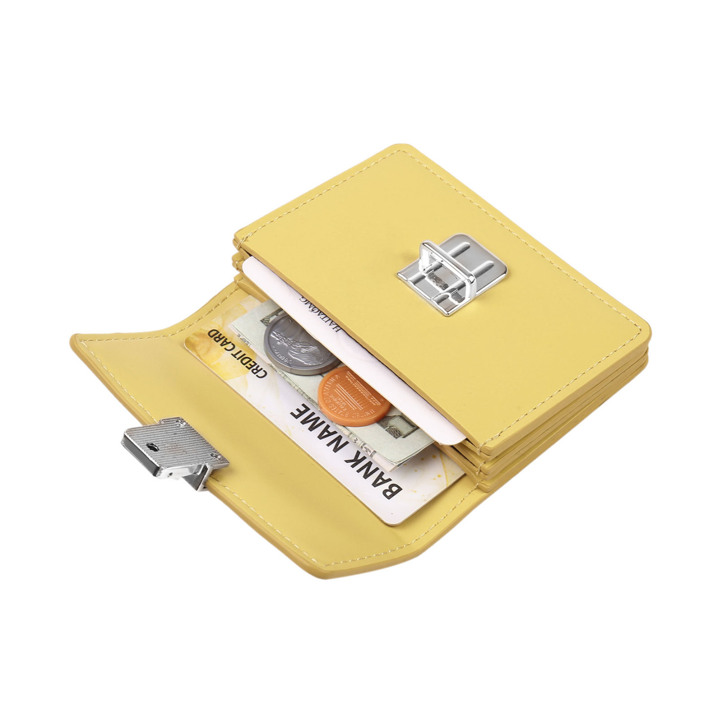 Cartera, billetera con 1 texto y 1 foto personalizados monedero clásico para mujer-Jessemade ES