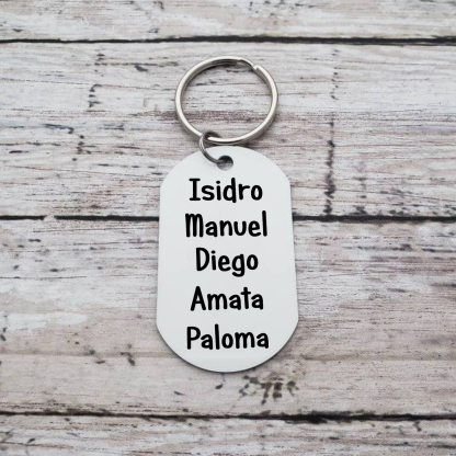 A mi abuela - Llavero 1-5 Nombres Personalizado LA MEJOR ABUELA-Jessemade ES