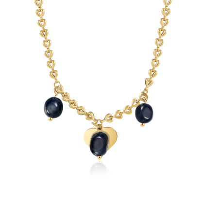 Collar con colgantes de cornalia 1 nombre personalizado-Jessemade ES