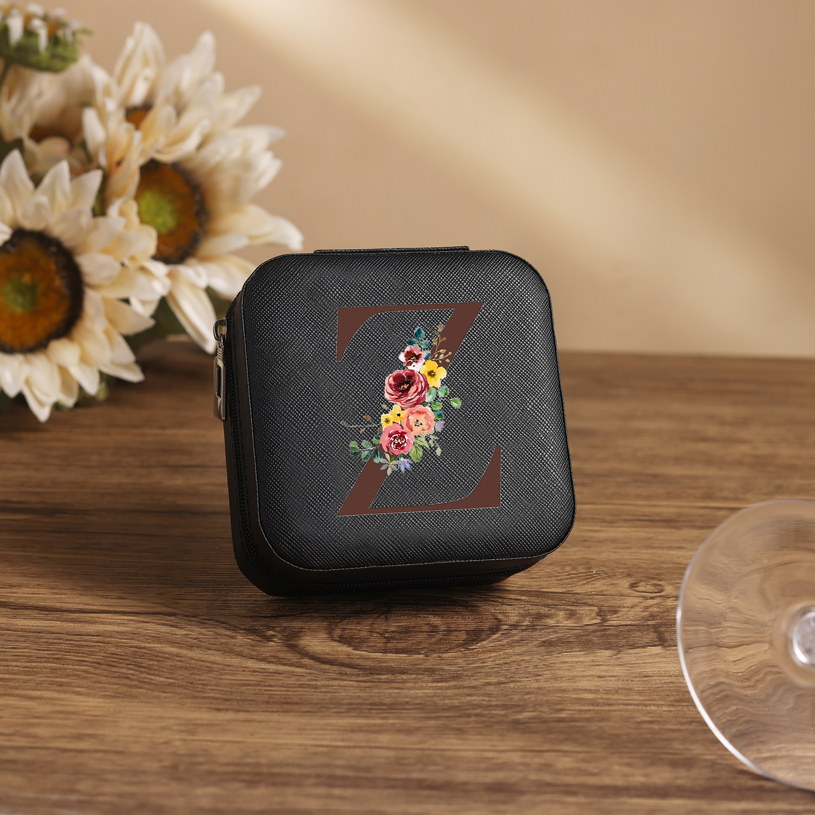 Caja de regalo para joya personalizada con letra-Jessemade ES