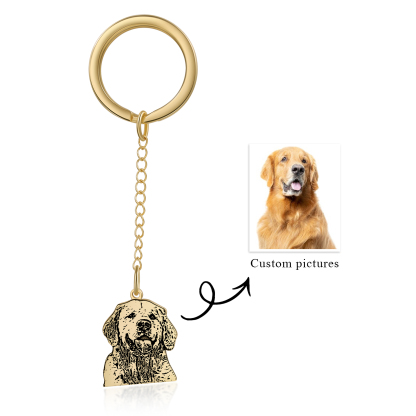 Llavero de mascota con colgante de foto personalizada-Jessemade ES