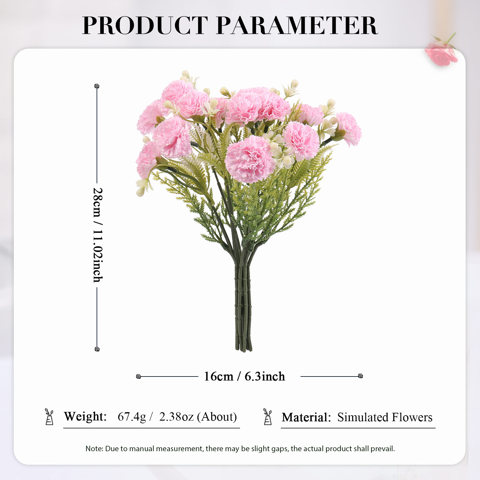 Ramo de flores artificiales decorativas-Jessemade ES