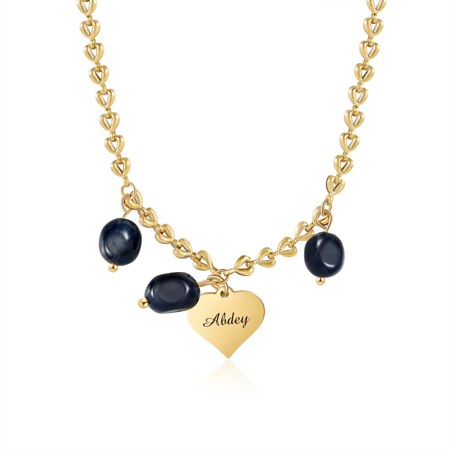 Collar con colgantes de cornalia 1 nombre personalizado-Jessemade ES
