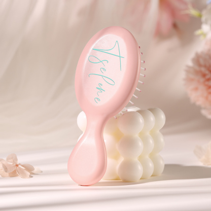 Accesorios peine colorido para mujer con texto personalizado
