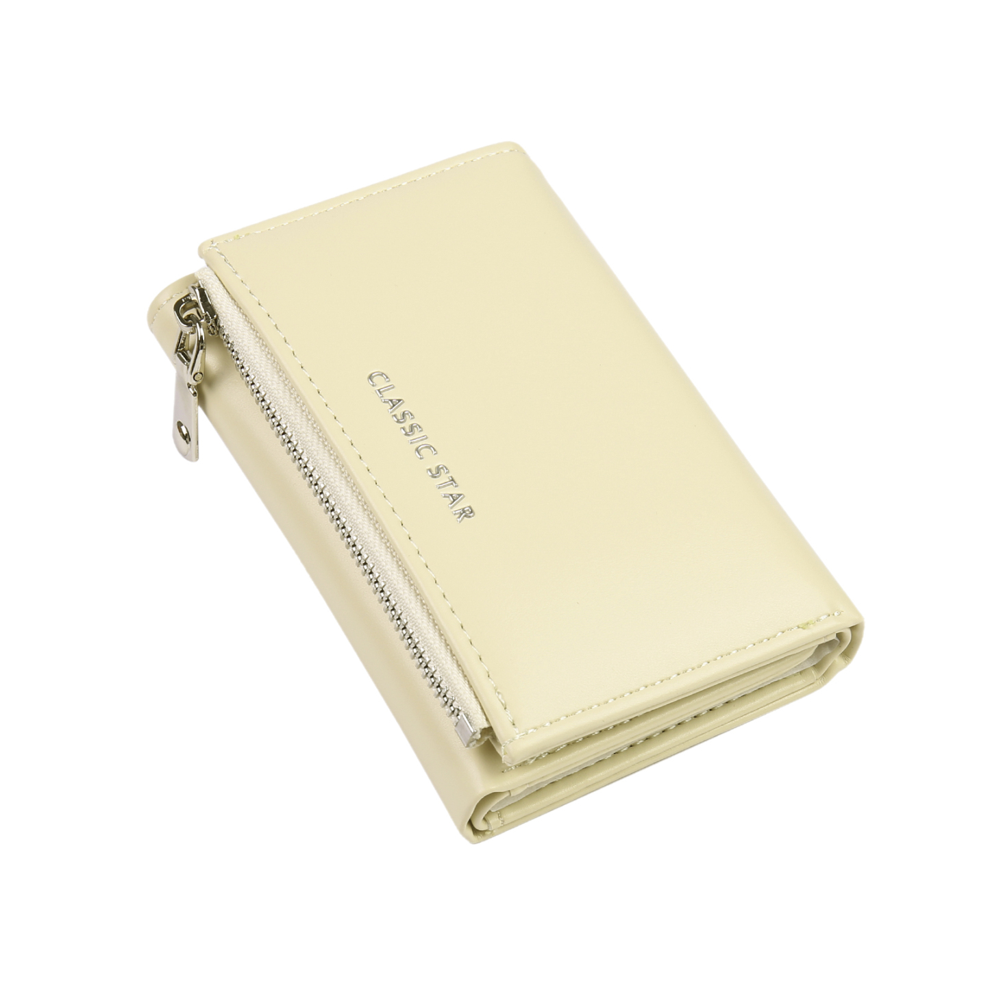 Cartera, billetera con 1 texto y 1 foto personalizados monedero clásico para mujer