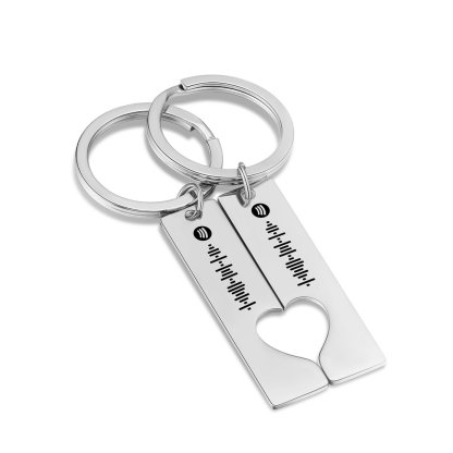 Llavero de código de Spotify personalizado llavero de música para pareja