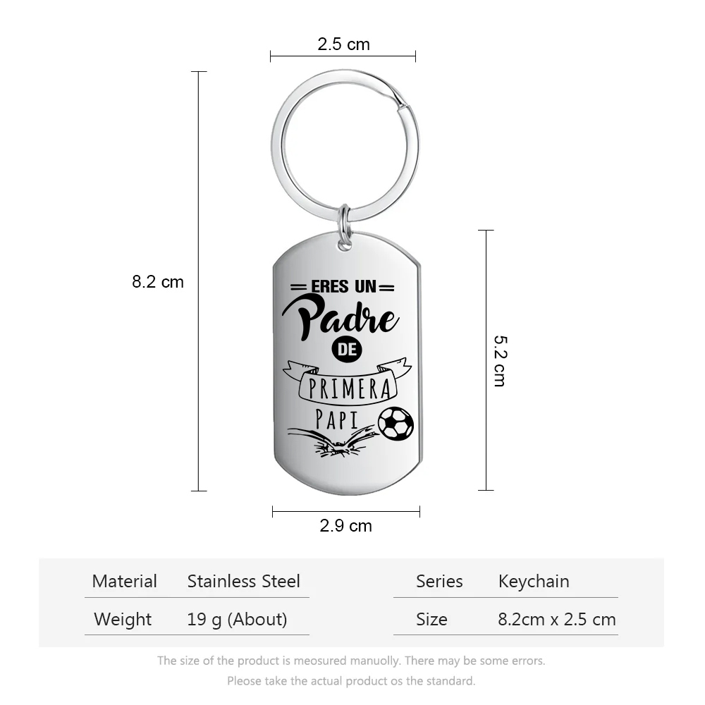A mi papá-Llavero Personalizado ERES UN PADRE DE PRIMERA... 1 Nombre-Jessemade ES