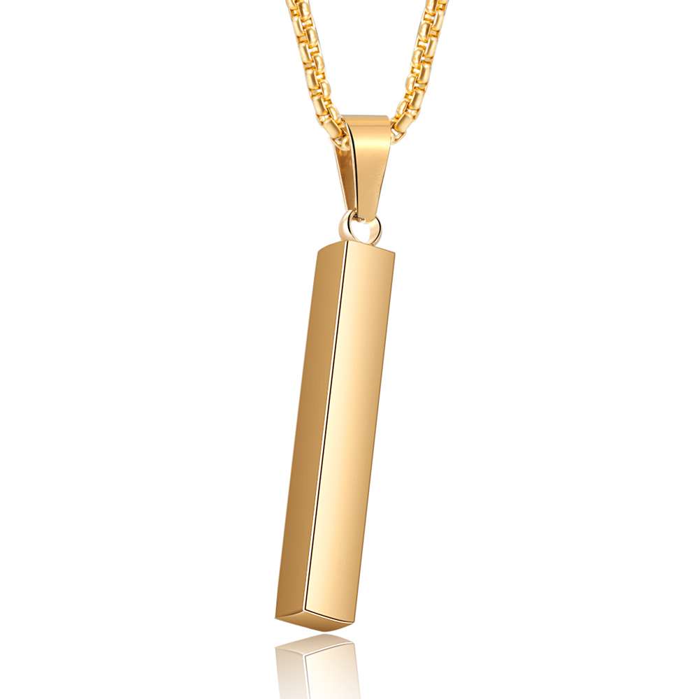 Collar Barra Vertical 4 Textos Personalizados-Jessemade ES