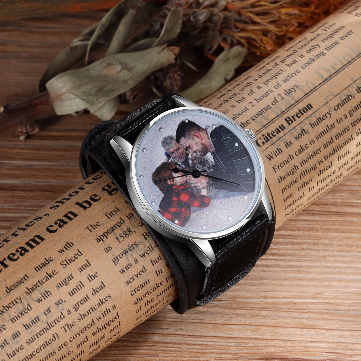 Reloj con 1 foto personalizada
