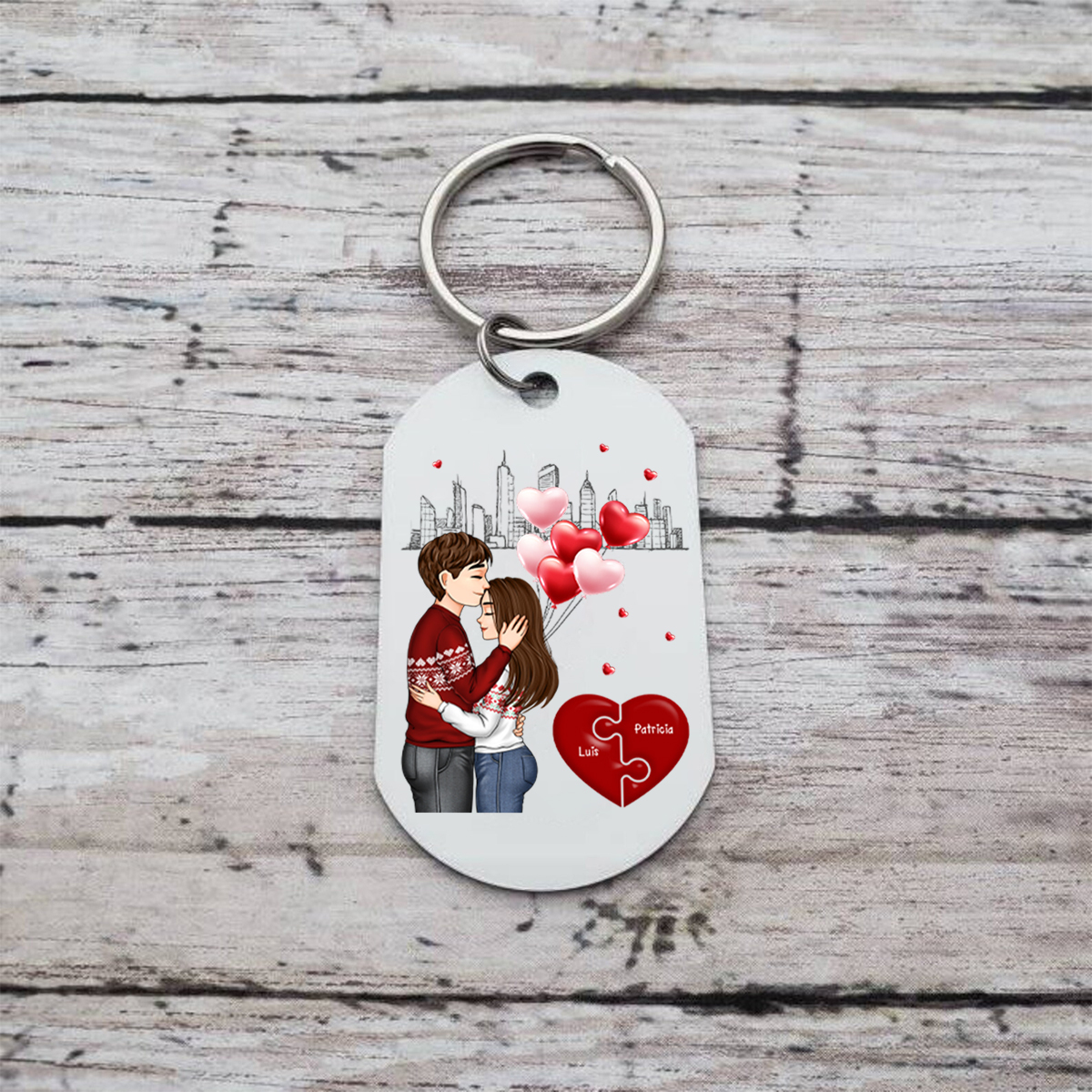 Llavero de calendario personalizado - El día que encontré mi pieza perdida