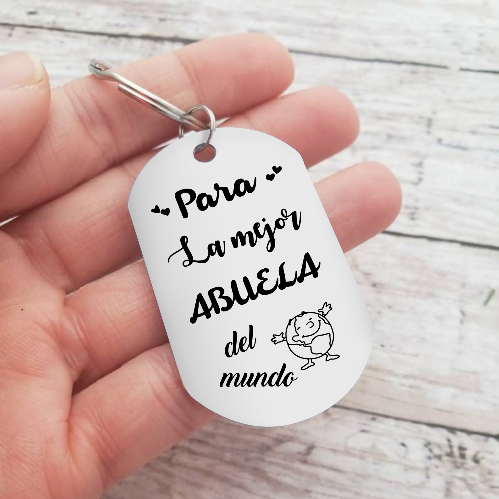 A mi abuela - Llavero 1-5 Nombres Personalizado LA MEJOR ABUELA-Jessemade ES