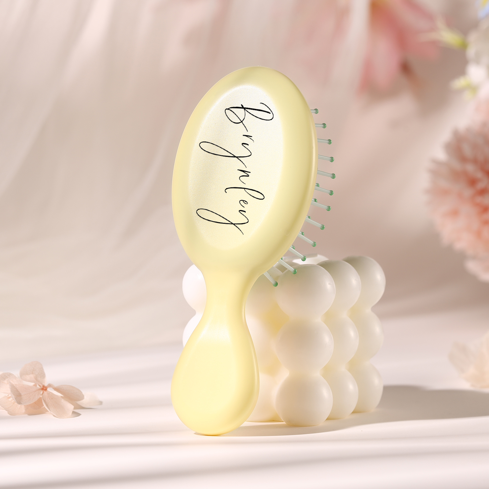 Accesorios peine colorido para mujer con texto personalizado