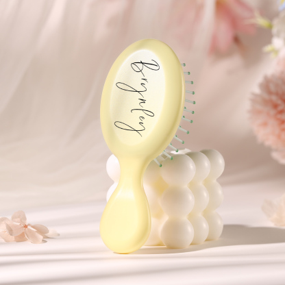 Accesorios peine colorido para mujer con texto personalizado