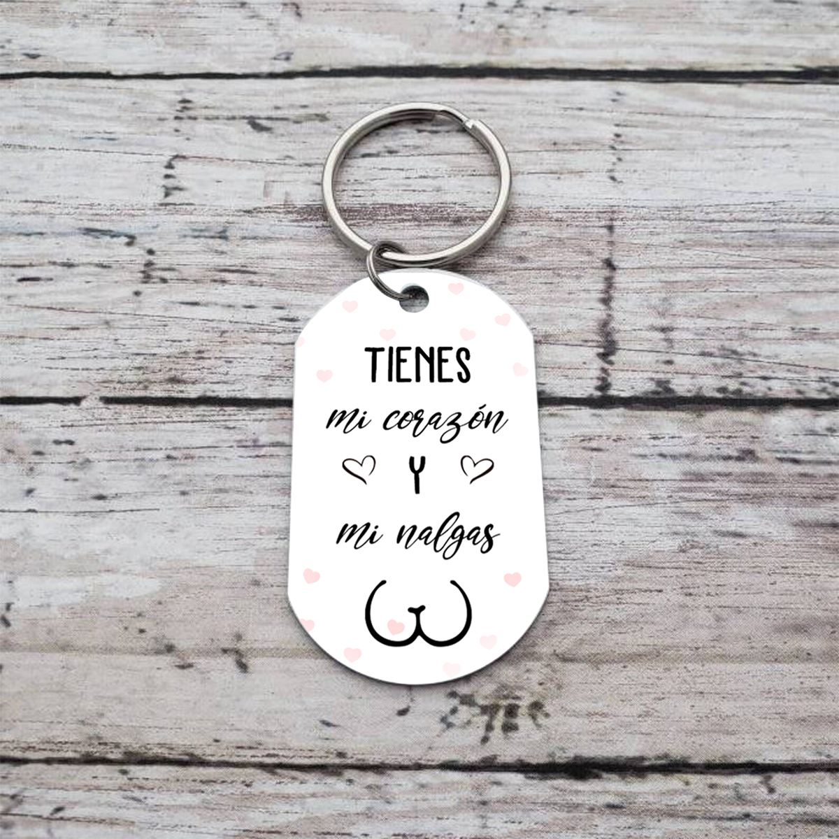 Llavero de pareja abrazada personalizado con 2 nombres, apariencias y fecha | Jessemade