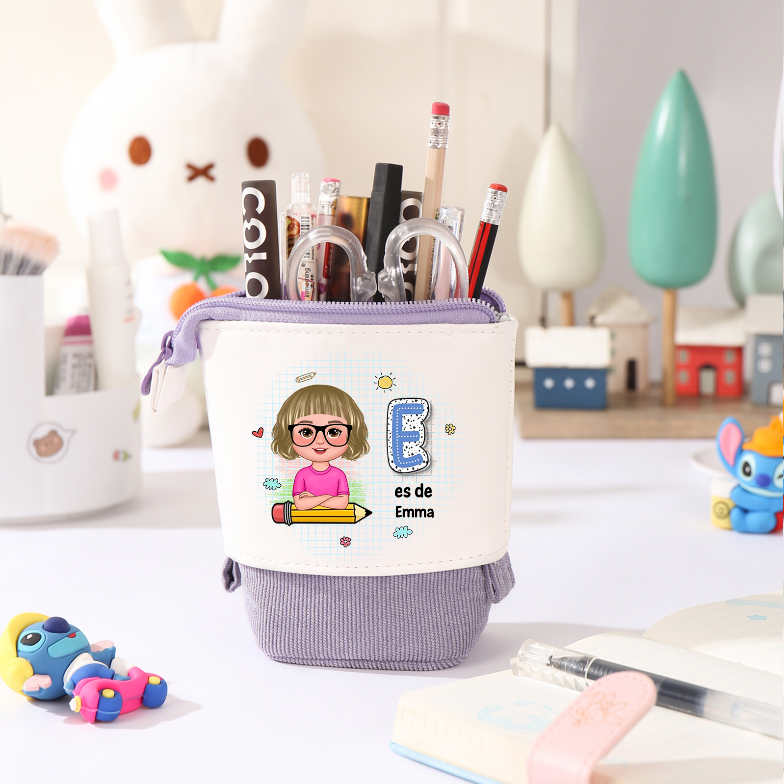 Estuche para lápices personalizado para alumno – Regalo práctico para la vuelta a la escuela