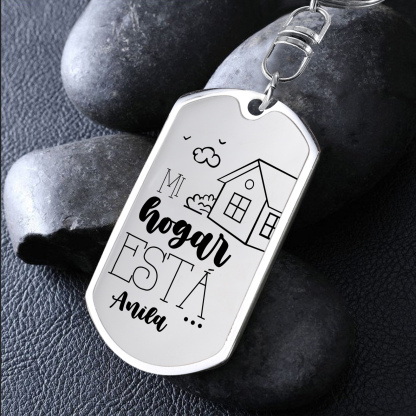 Llavero personalizado con 1 nombre para pareja unidad de llaveros-Jessemade ES