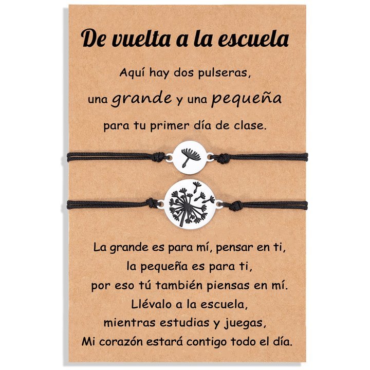Unidad de 2 pulseras de taraxacum - Regalos de regreso a la escuela