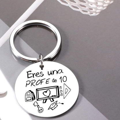 Llavero eres una profe de 10-Jessemade ES