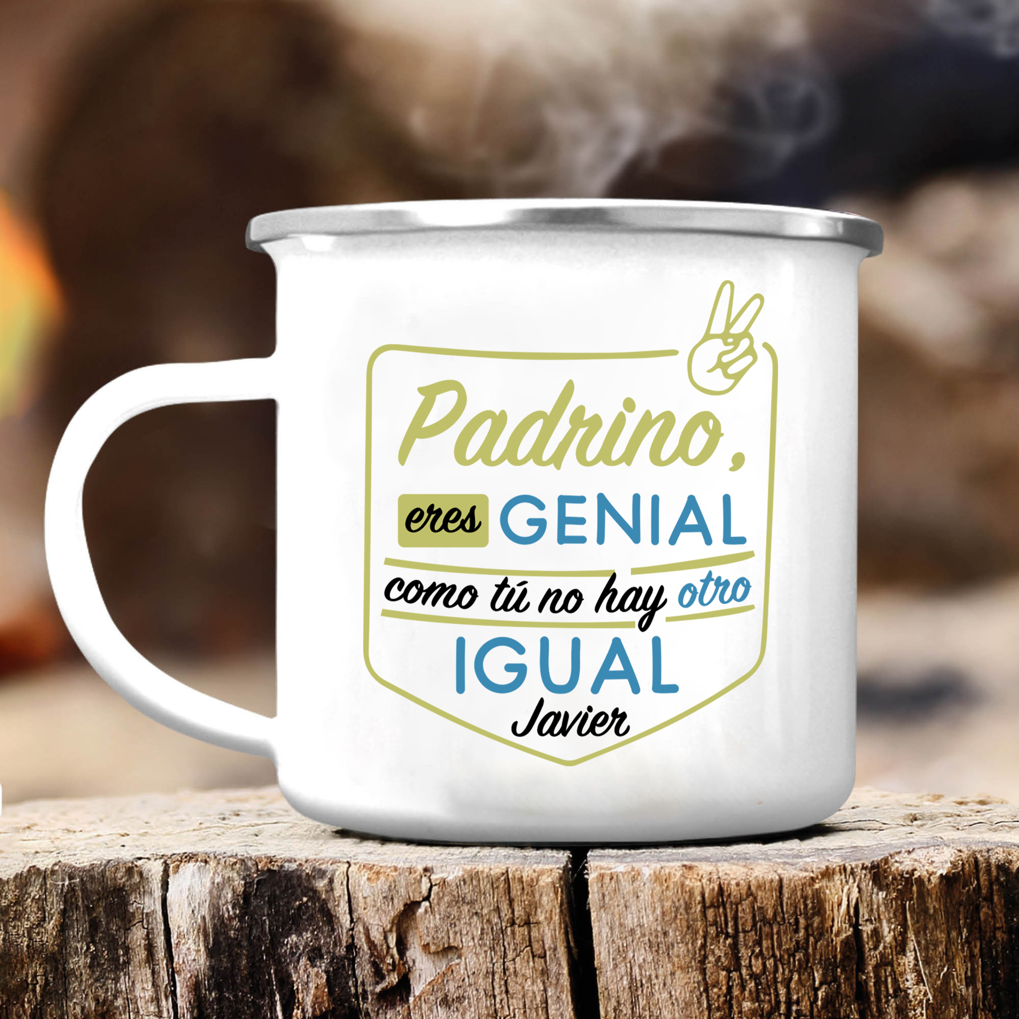 Taza para papá con 1 nombre personalizado-Jessemade ES