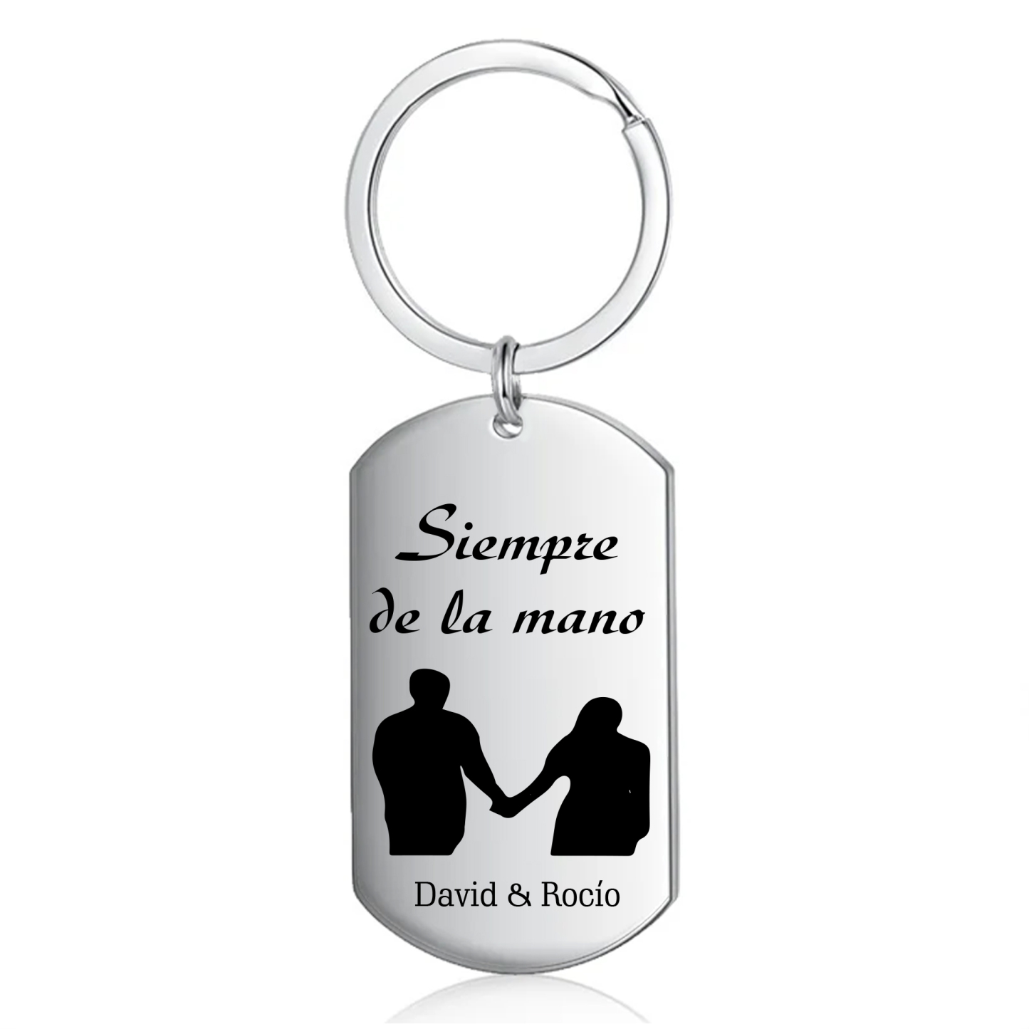 Llavero personalizado con 2 nombres para pareja-Jessemade ES