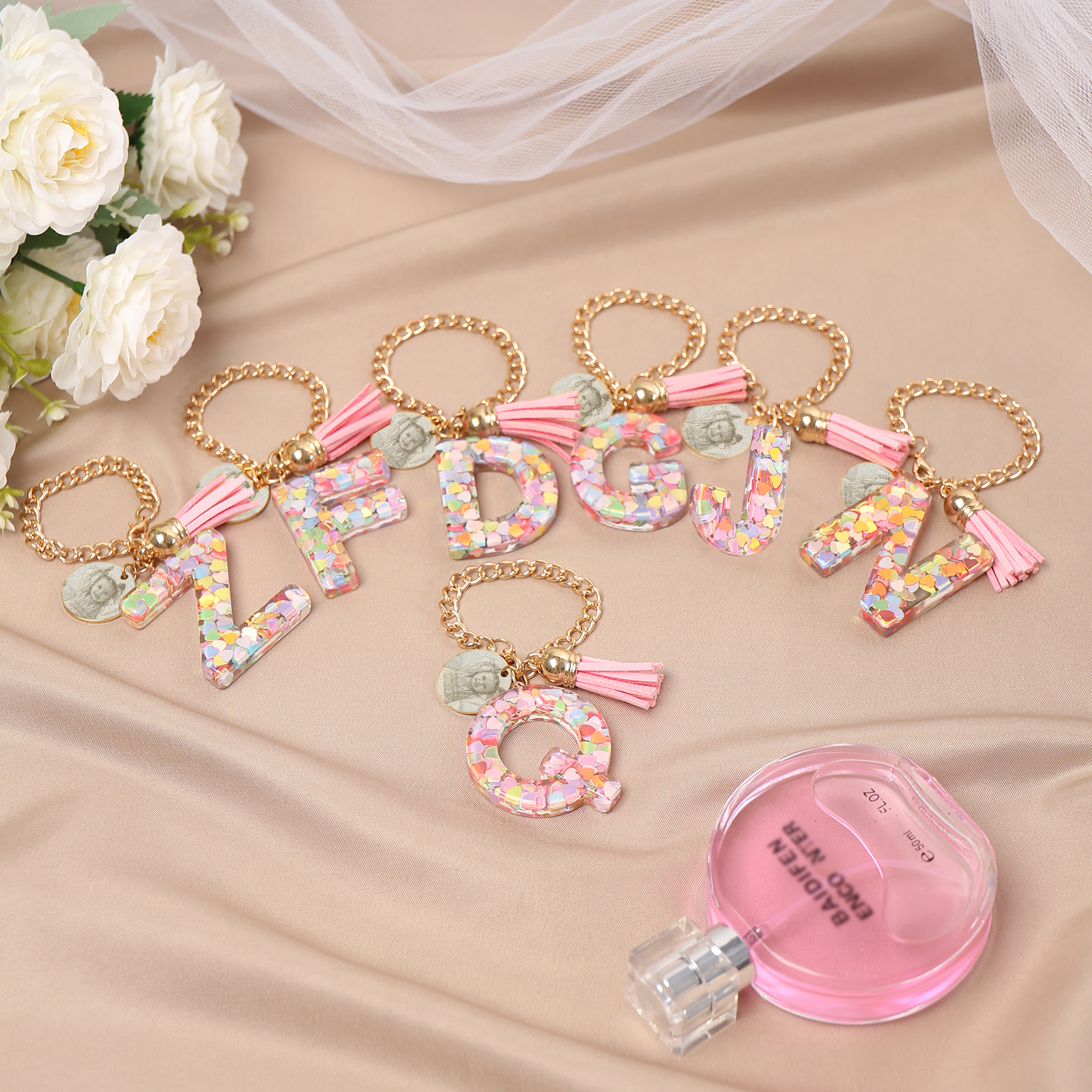 Etiqueta/Llavero con foto personalizada para mochila, botella