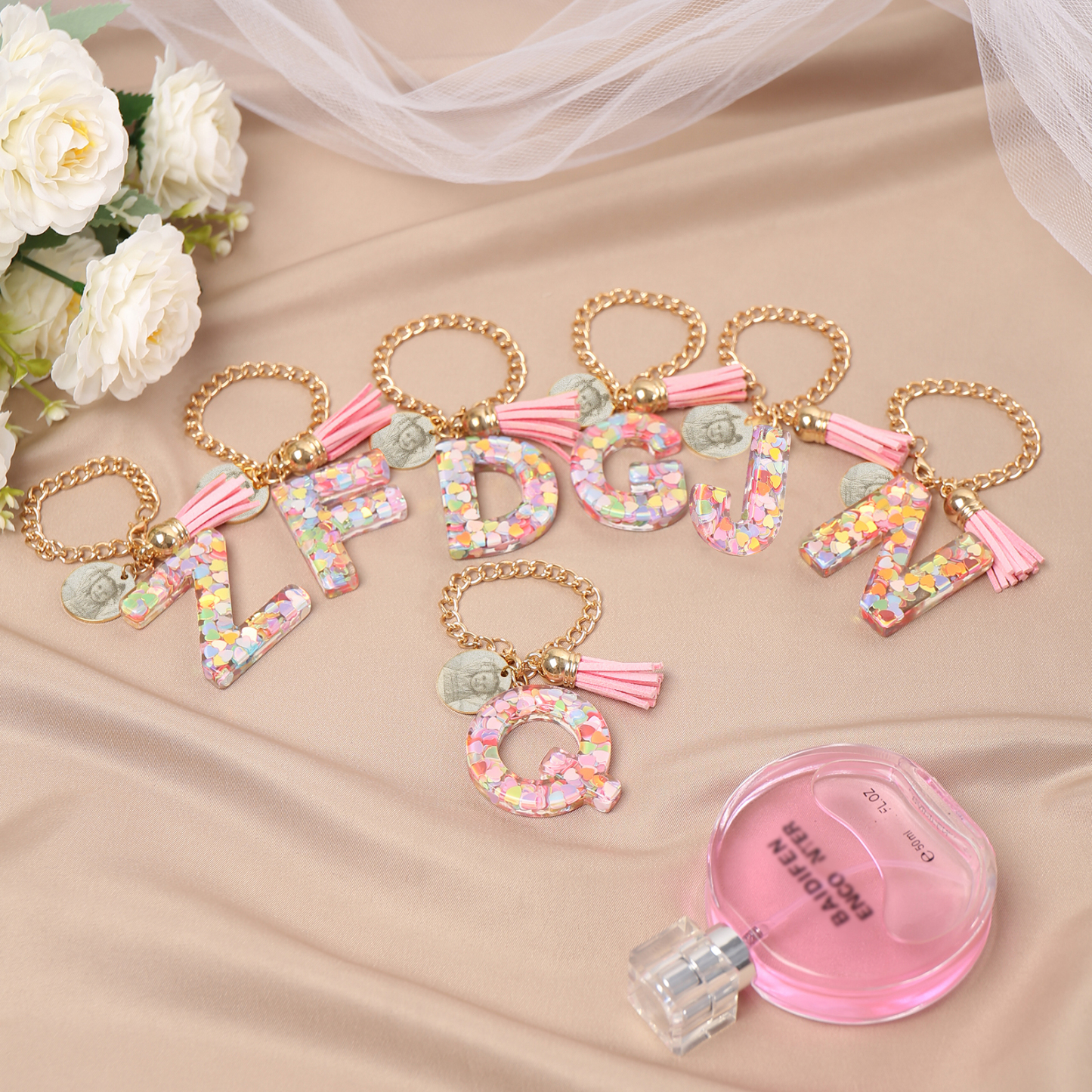 Etiqueta/Llavero con foto personalizada para mochila, botella