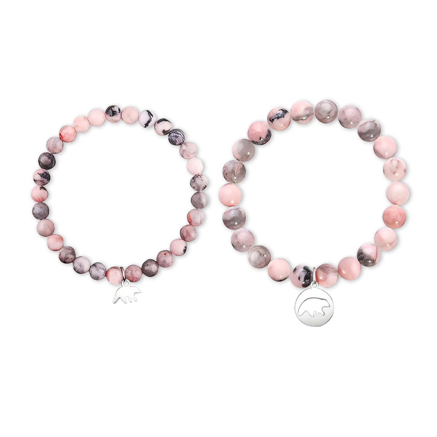 Madre e hija-Unidad de pulseras de corazón con tarjeta amorosa