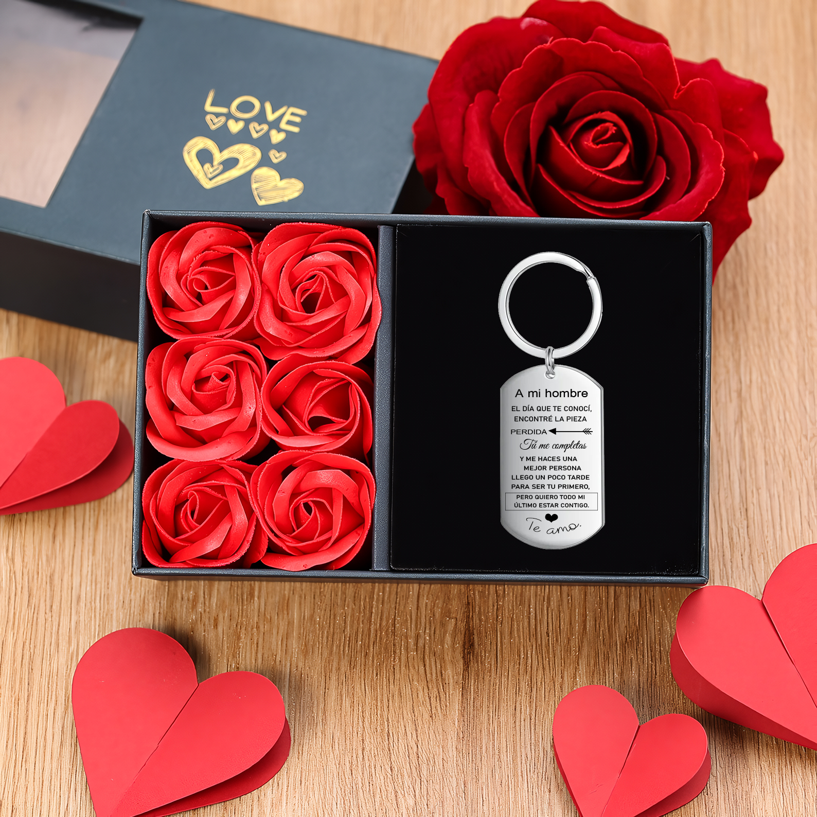 Llavero a mi hombre para pareja "Eres mi pieza perdida" 1 foto personalizada-Jessemade ES