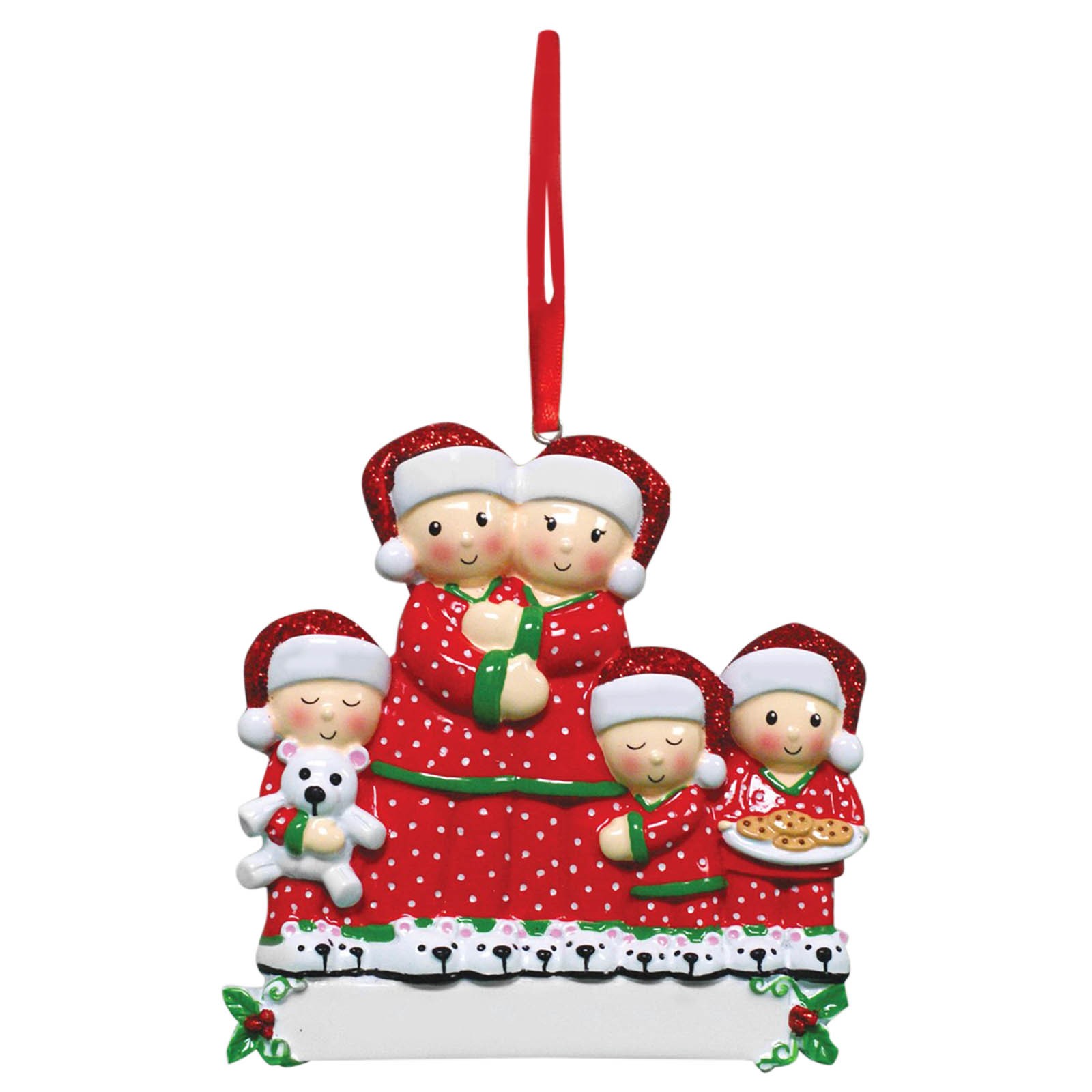 Navidad-Muñecos Ornamentos Navideños 5 Nombres con Texto Personalizados Adorno de Madera