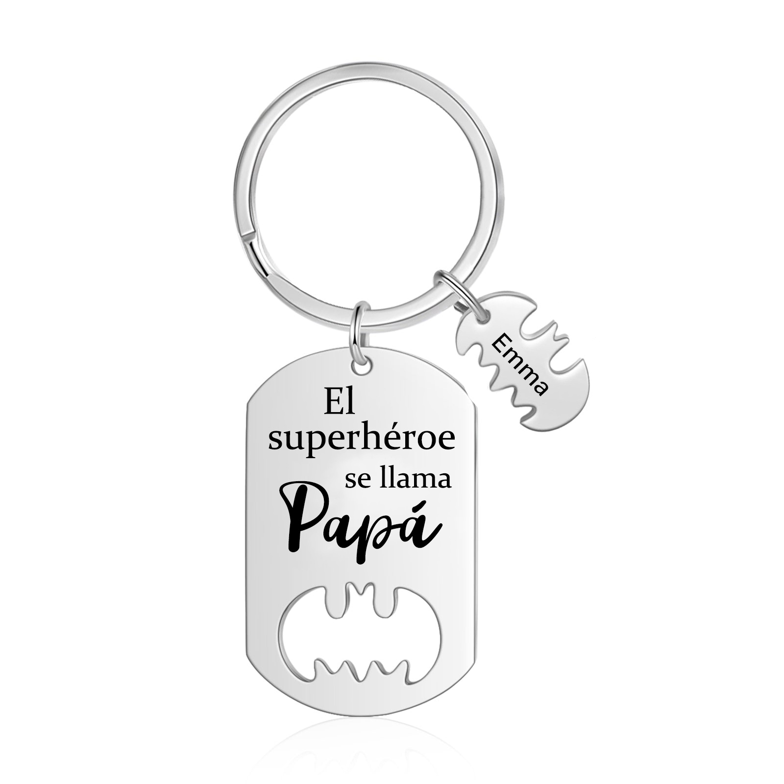 A mi papá-Llavero 1-5 Nombres Personalizados Batman-Jessemade ES