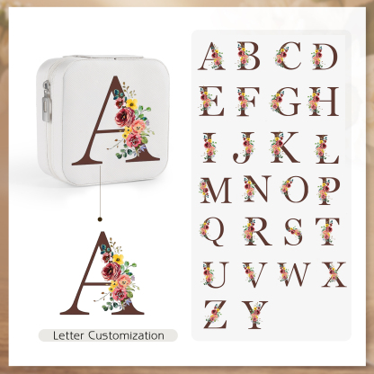 Caja de regalo para joya personalizada con letra-Jessemade ES