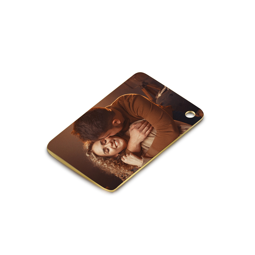 Collar con colgante de sobre con hoja de 1 texto y 1 foto personalizados