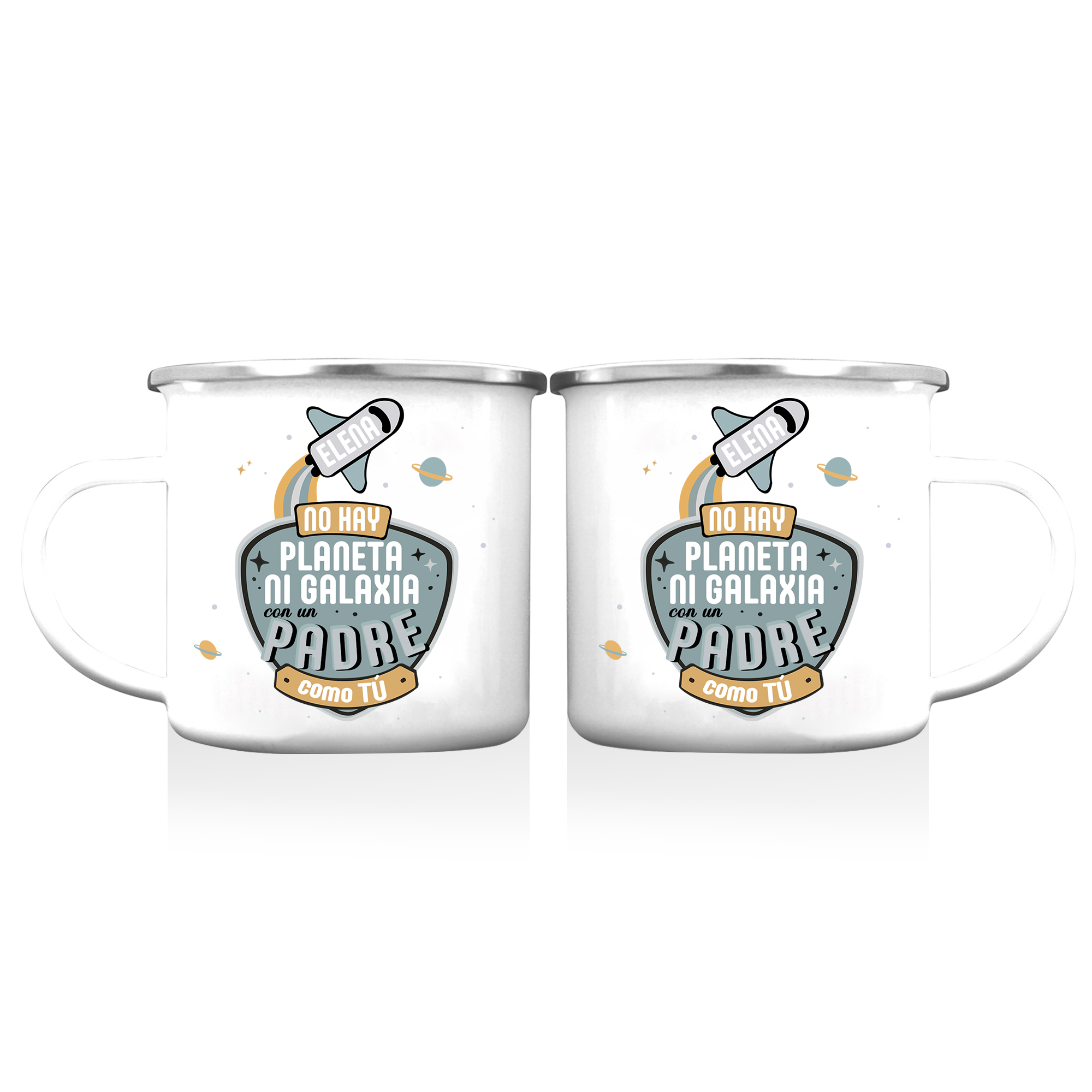 Taza para papá con 1 nombre personalizado-Jessemade ES