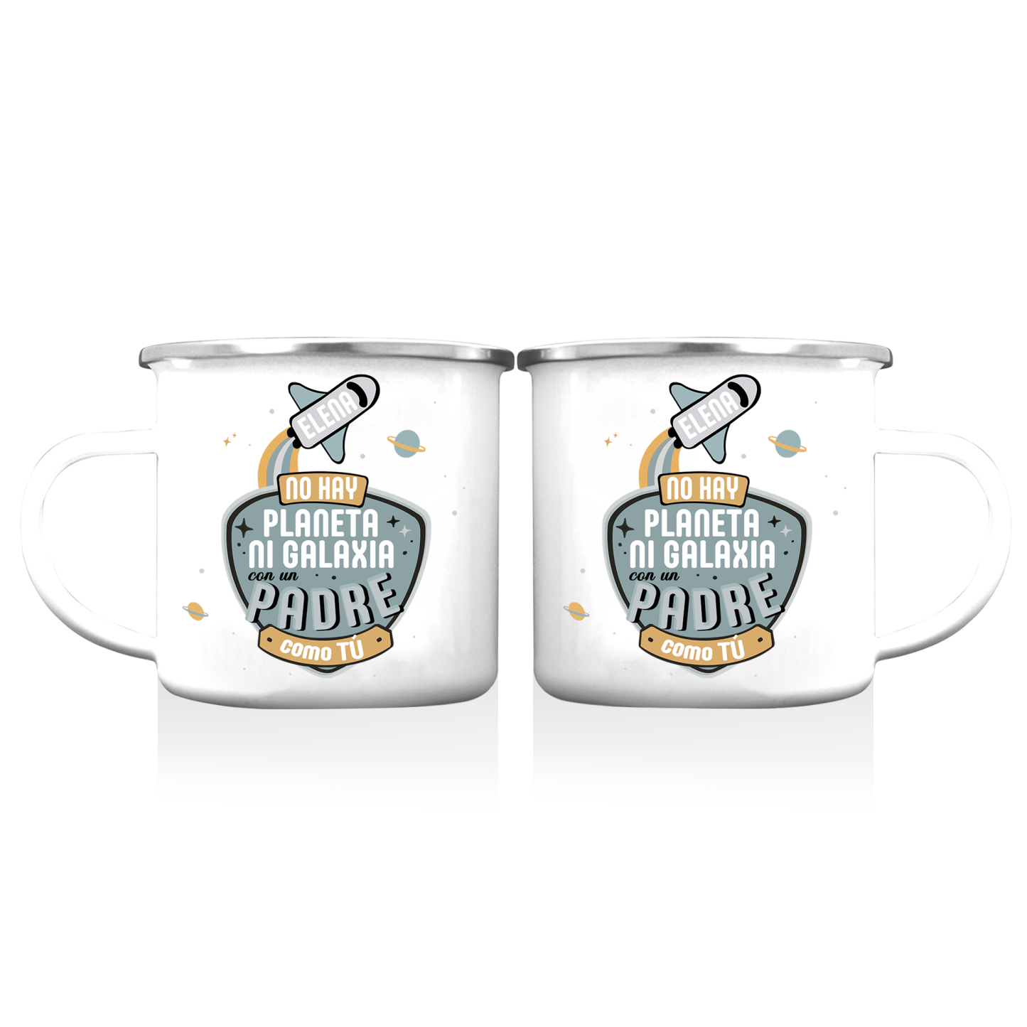 Taza para papá con 1 nombre personalizado-Jessemade ES