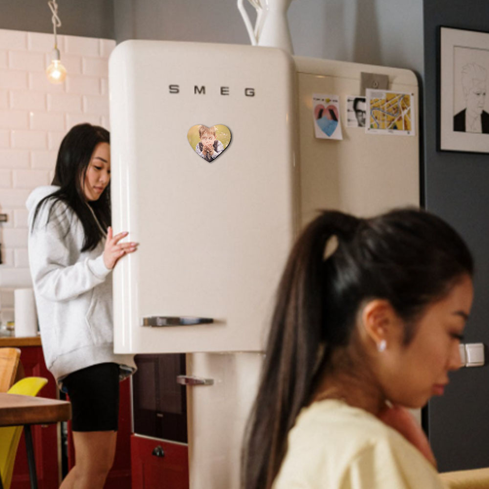 Imán de nevera con 1 foto personalizada Accesorios de cocina