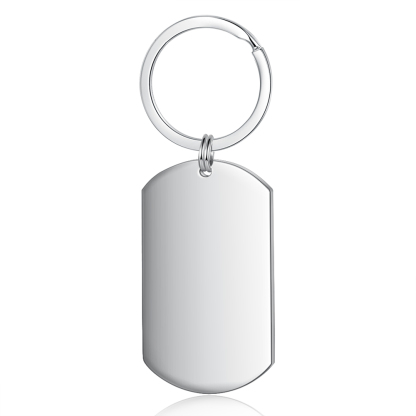 Llavero personalizado con 1 foto y 1 texto