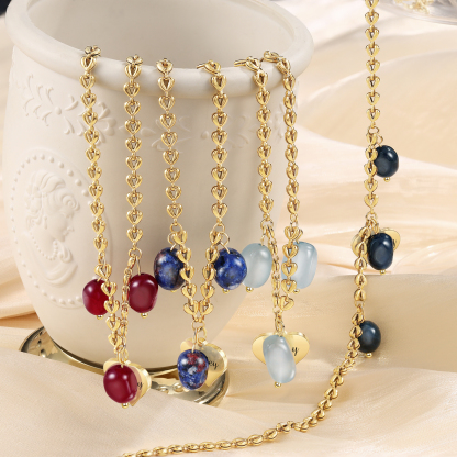 Collar con colgantes de cornalia 1 nombre personalizado-Jessemade ES