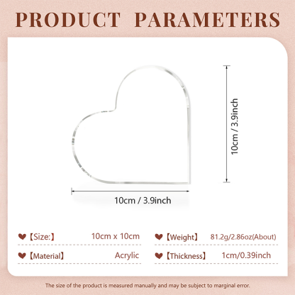 A mi mamá-Placa de acrílico en forma de corazón mano y manitos 2-7 nombres personalizados