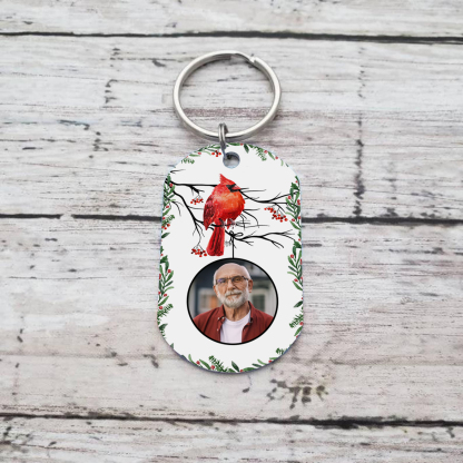 Llavero conmemorativo a un ser querido personalizado con foto, nombre y años-Jessemade ES