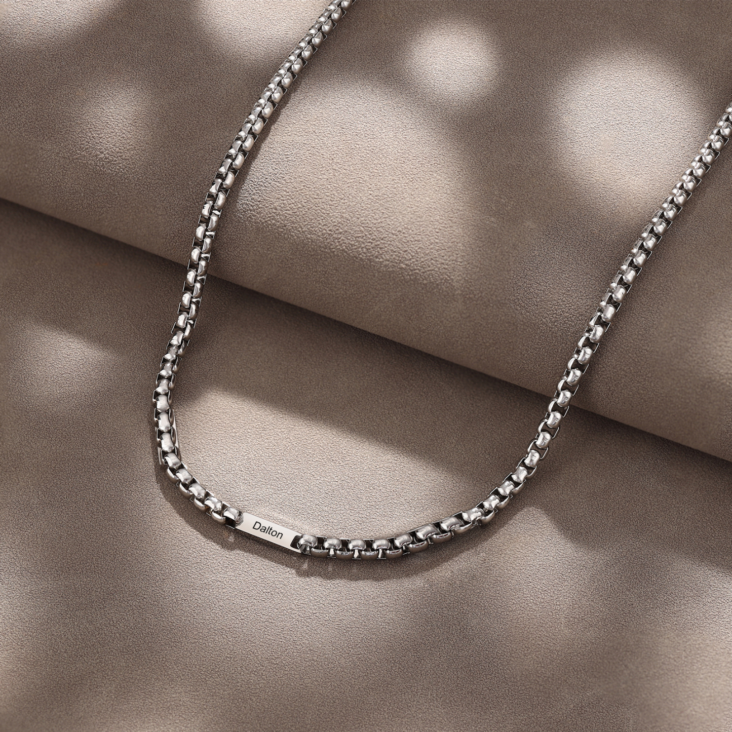 Collar de cadena personalizado con 1-5 nombres para hombre
