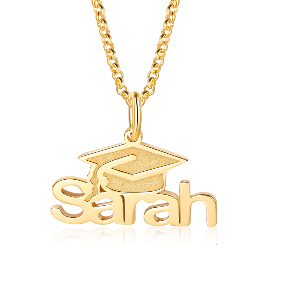 Collar de gorro de graduación personalizado con 1 nombre