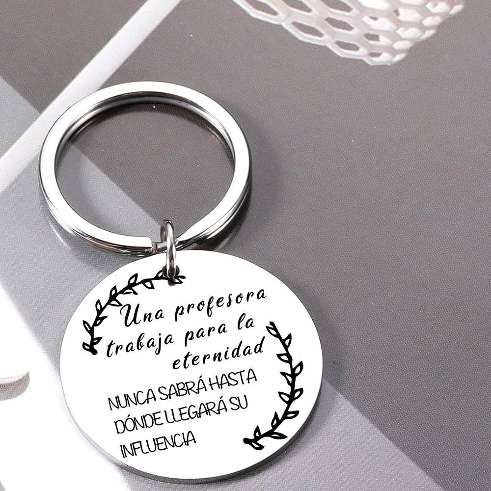 Llavero una profesora trabaja para la eternidad-Jessemade ES