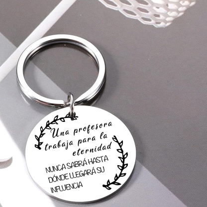 Llavero una profesora trabaja para la eternidad-Jessemade ES