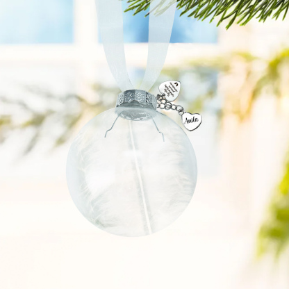 Bola navideña conmemorativa Adorno de Navidad 1 nombre personalizado con pluma -Jessemade ES